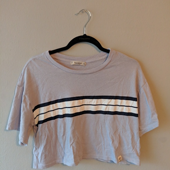 Blue Crop Top - Picture 1 of 2